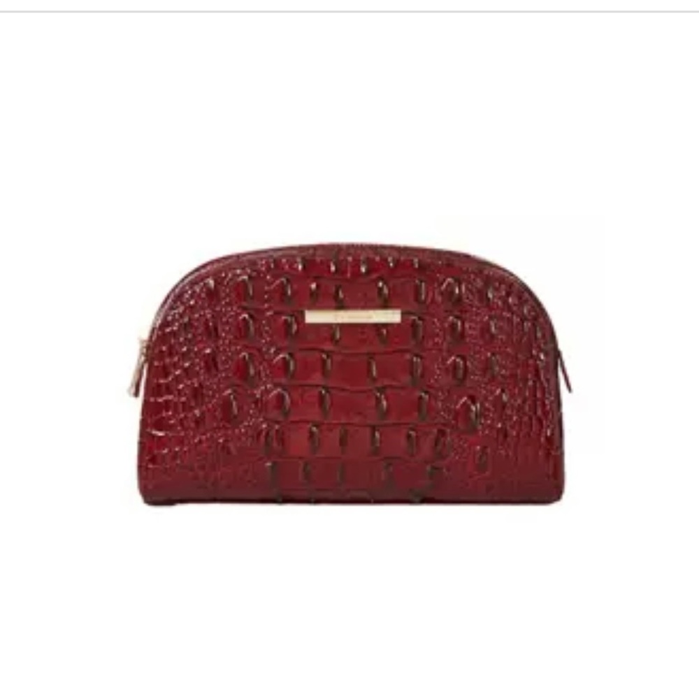 Brahmin - Dany Croc-Embossed Red Clutch